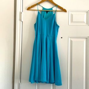 Blue summer dress. Great for showers and parties
